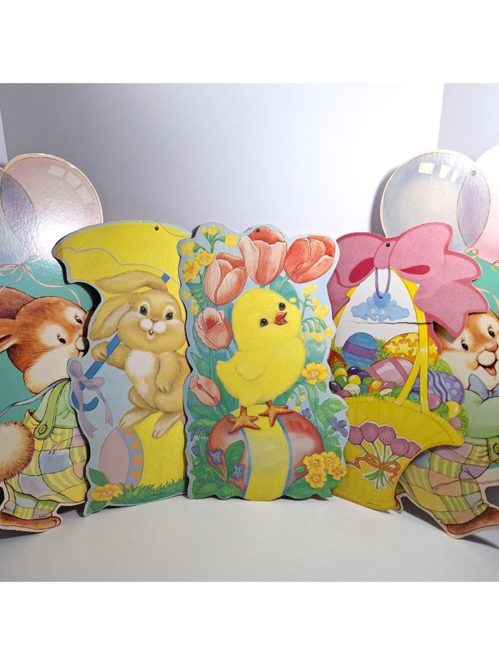 Easter Vintage 20" Die Cut Wall Decorations Eureka American Greetings Cardboard